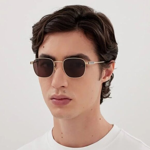 Gucci Women Sunglasses Gold Brown Square GG1876S 002 NEW AUTHENTIC main image 8
